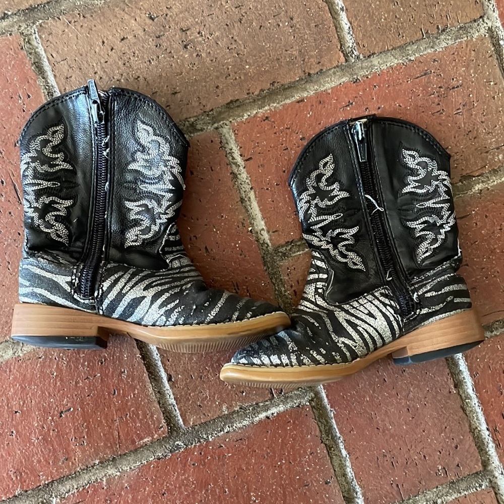 Roper Infant Zebra Cowboy Boots